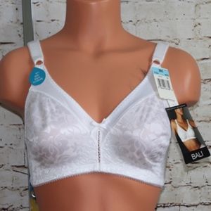 Bali Style 3372 White Floral Double Support Bra